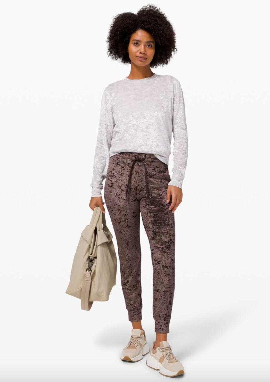 Lululemon Ready to Crush Jogger French Press Crushed Bronze Velvet Size 6 $128